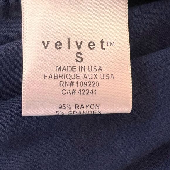 Velvet by Graham & Spencer Navy Beaded V-Neck Empire Waist Midi Dress S NWT USA - Picture 7 of 10